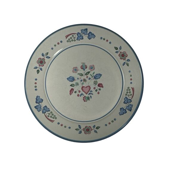 International Sugar Plum Stoneware Salad Plates Set Of 3 Farmhouse Country Chic - Picture 4 of 7